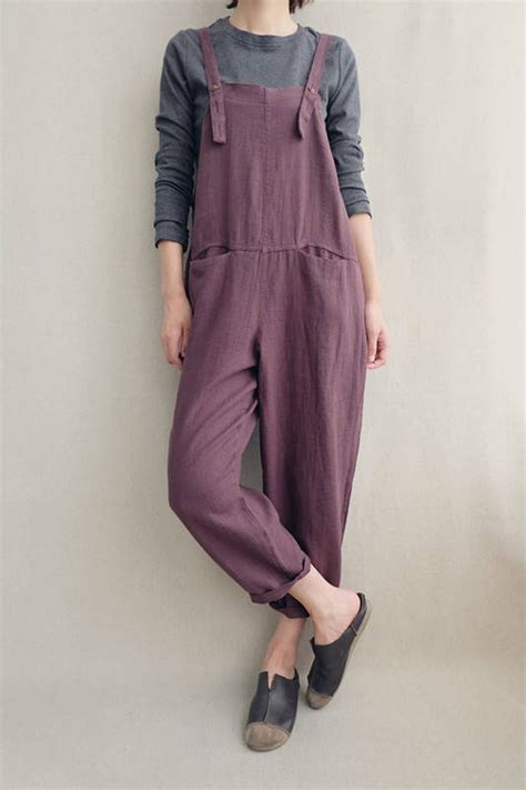 cotton linen overalls